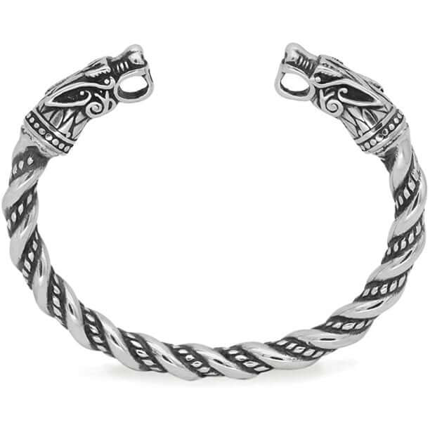 Viking Wrist Bracelet Featuring Fenrir