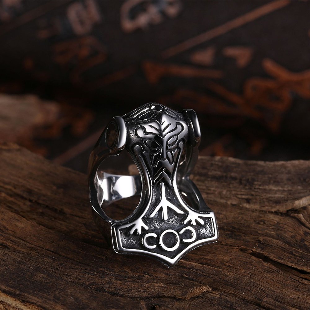 Viking Mjolnir Ring