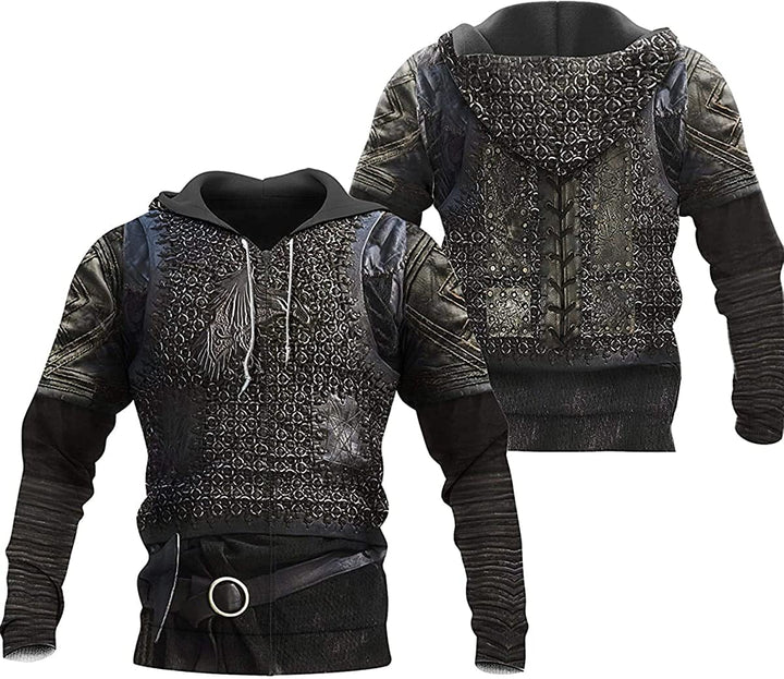 Medieval Viking Hoodie - Valknut