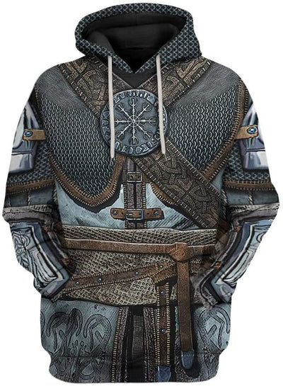 Medieval Viking Hoodie - Warrior