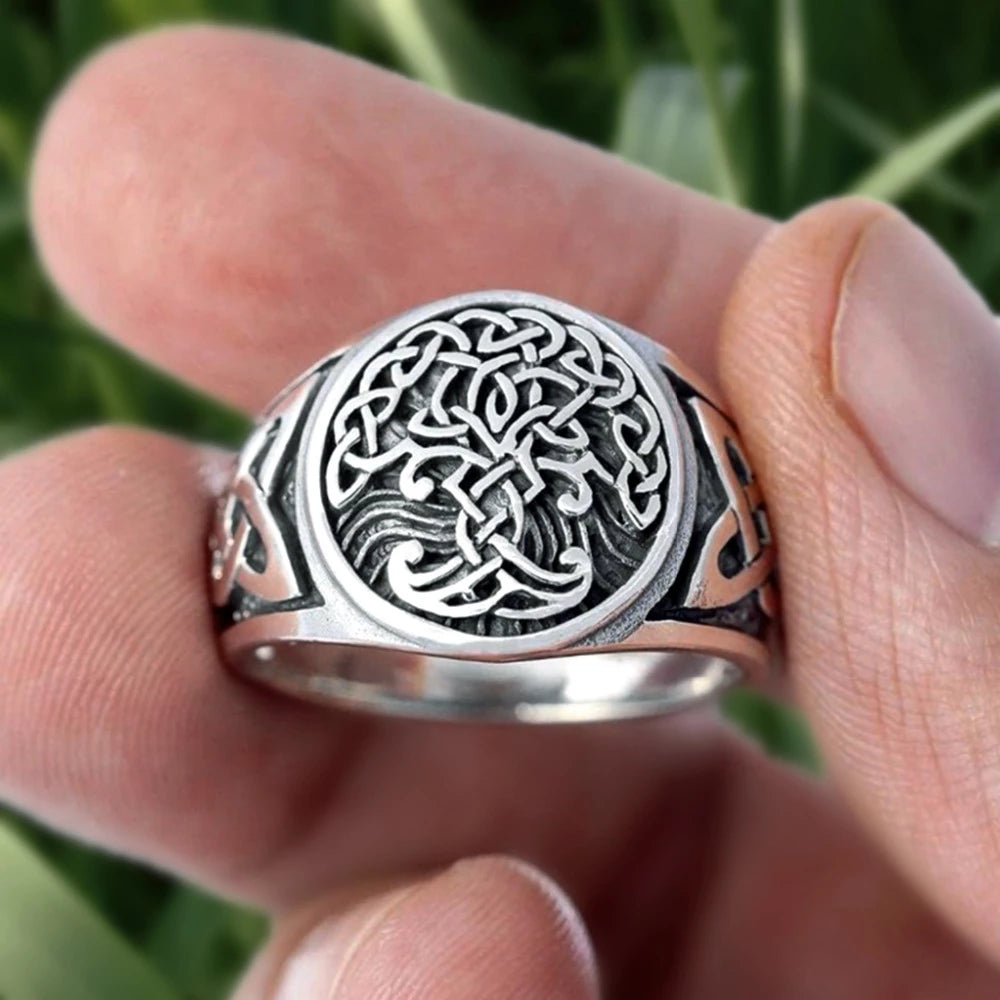 Viking Ring - Yggdrasil World Tree Of Life