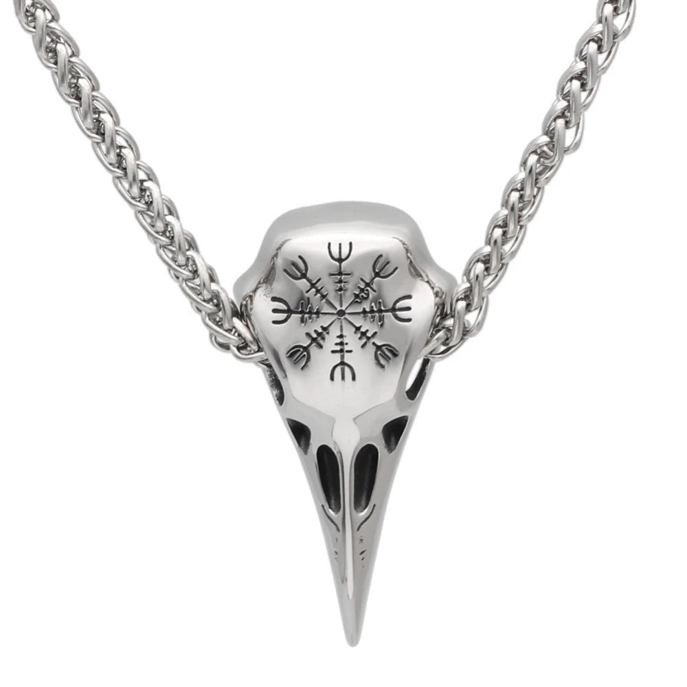 Viking Necklace - Raven Skull – Valhalla Vikings