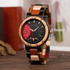 Viking Wood Watch With Norse Design