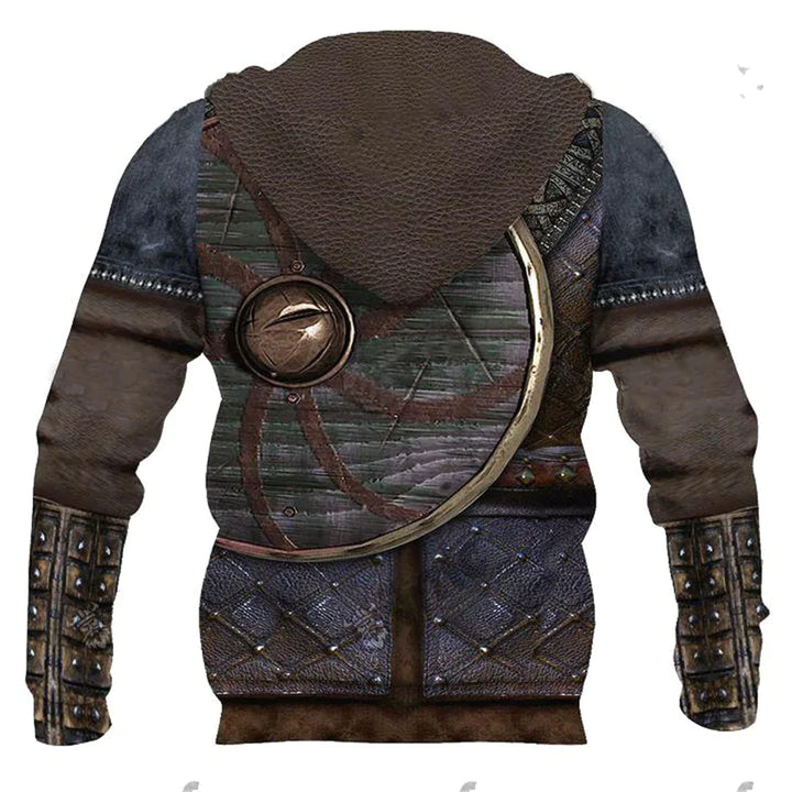 Medieval Viking Hoodie - Helm Of Awe