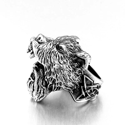 Viking Ring - Silver Berserker