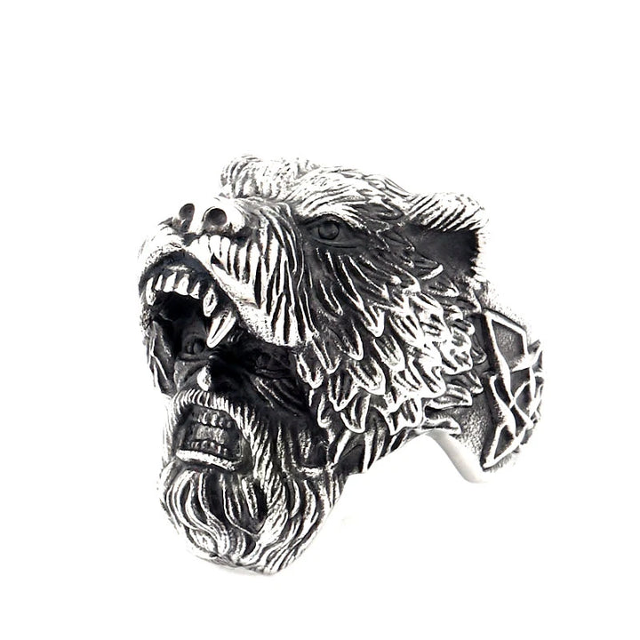 Viking Ring - Silver Berserker