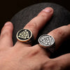 Viking Ring - Silver Valknut Knotted