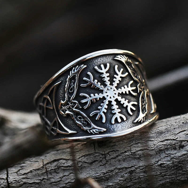 Viking Ring Aegishjalmur Ravens