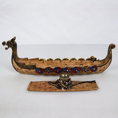 Viking Dragon Boat Backflow Incense Burner