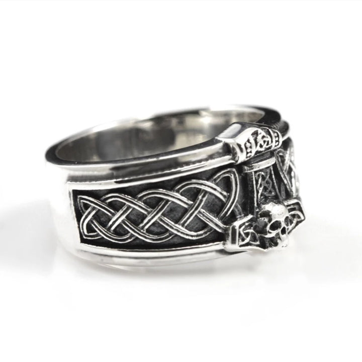 Viking Ring - Silver Mjolnir