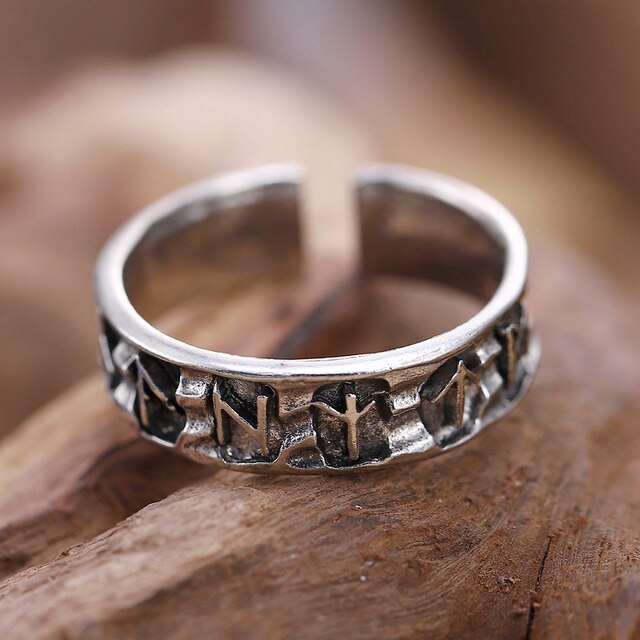 Viking Ring - Runes Engraved