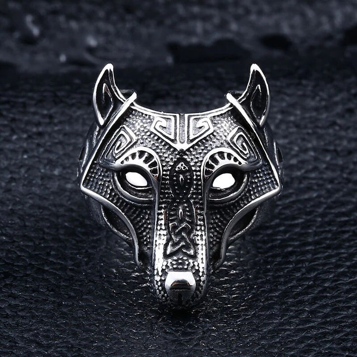 Viking Ring - Silver Norse Wolf