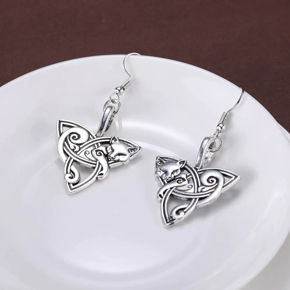 Viking Earrings - Freya's Cats