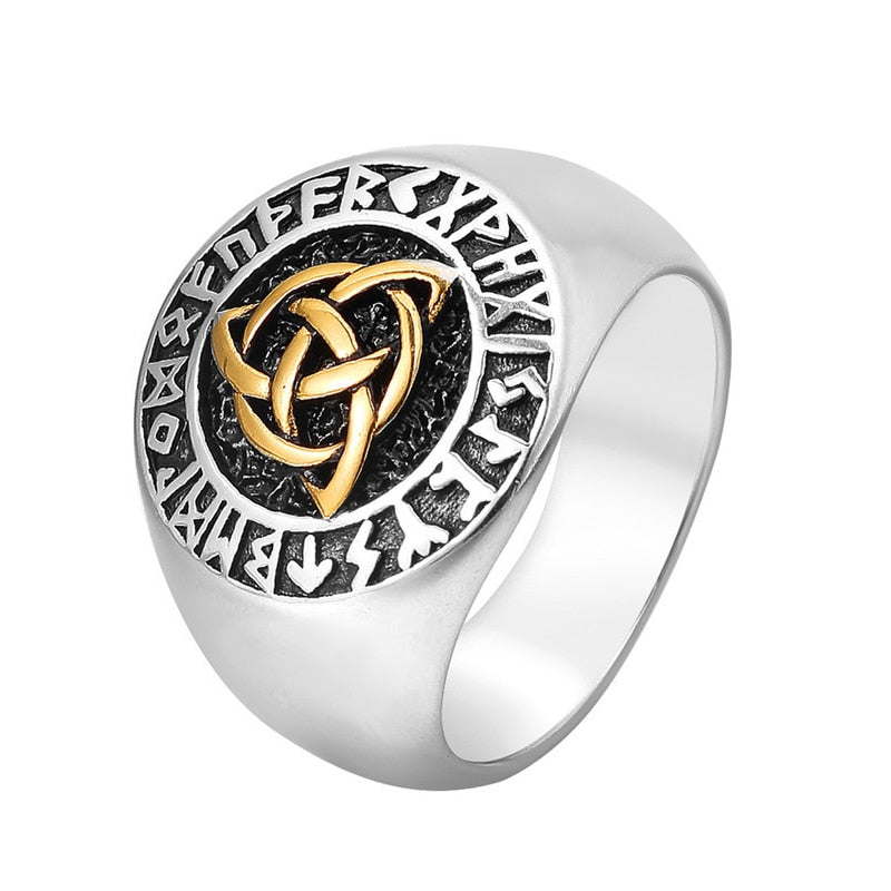 Viking Ring - Trinity Knot Runes