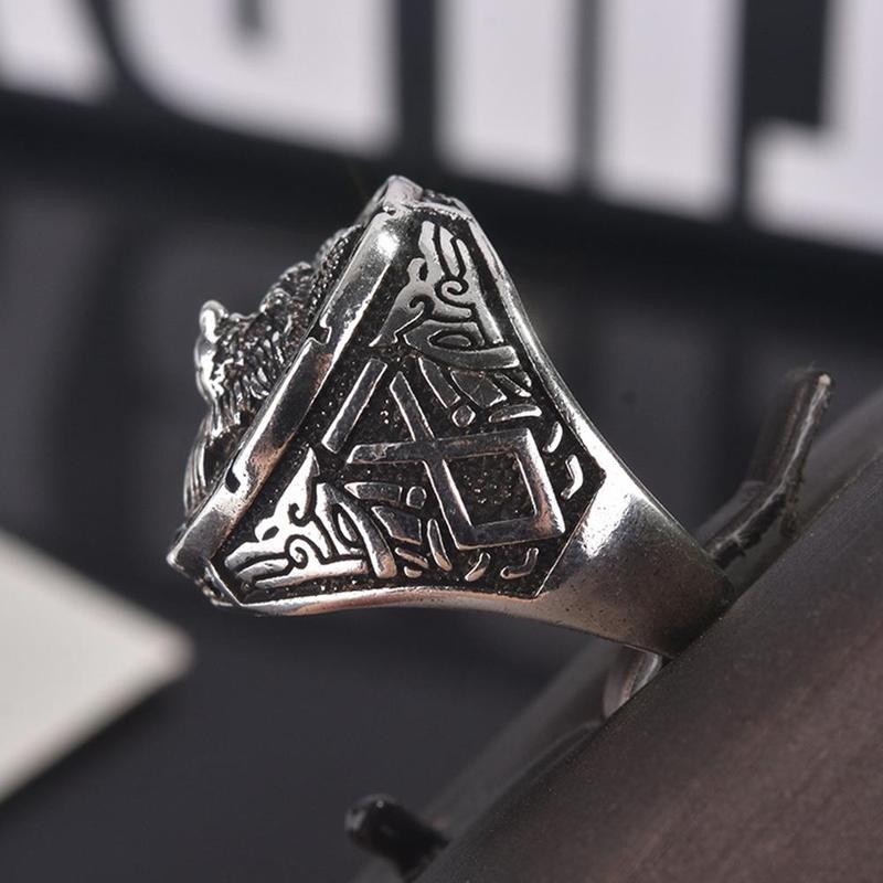 Fenrir Wolf Viking Ring