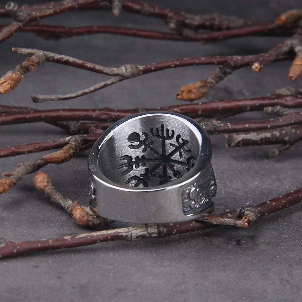 Viking Ring - Wolf And Raven Blood Ring