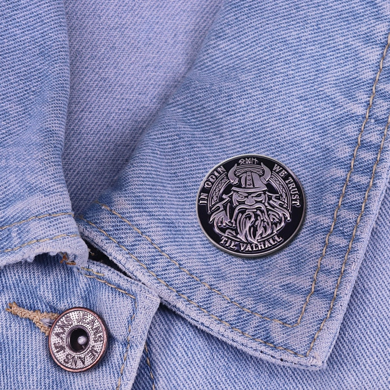 Viking Brooch - In Odin We Trust