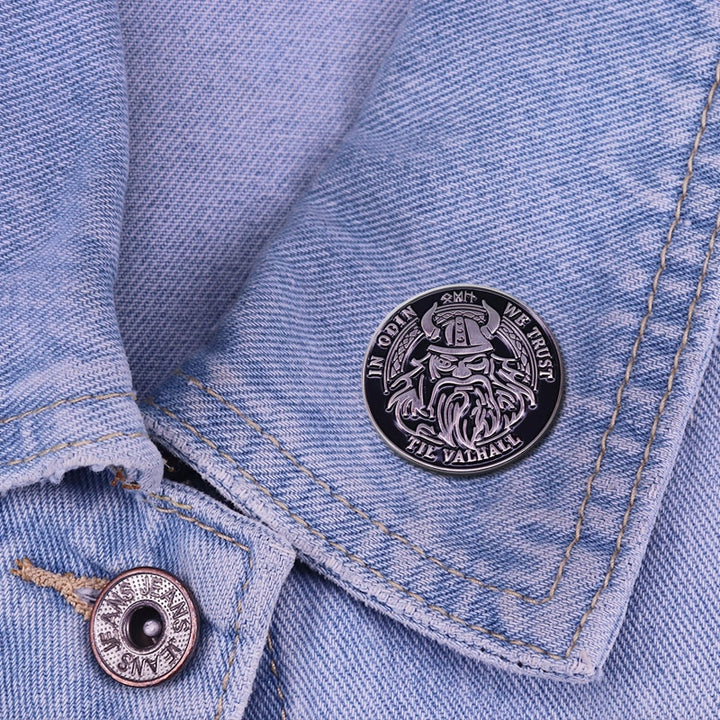 Viking Brooch - In Odin We Trust