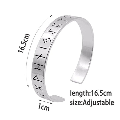 Viking Runes Cuff Arm Ring