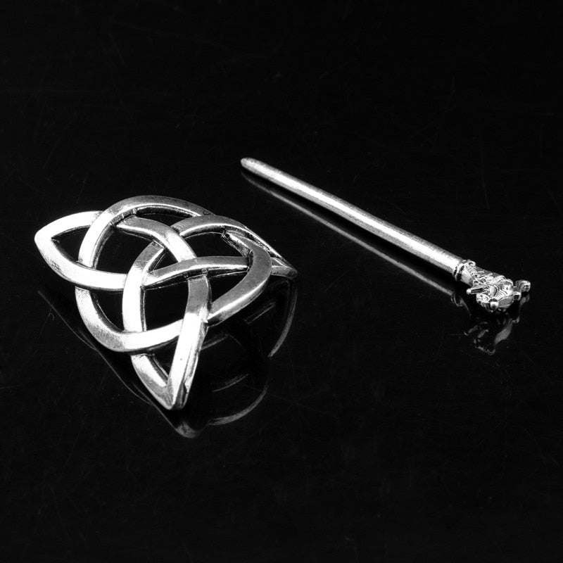 Viking Hair Clip - Triquetra Viking Hairpin