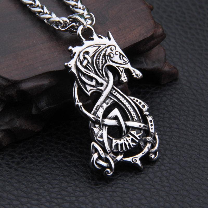 Viking Necklace - Fenrir Pendant