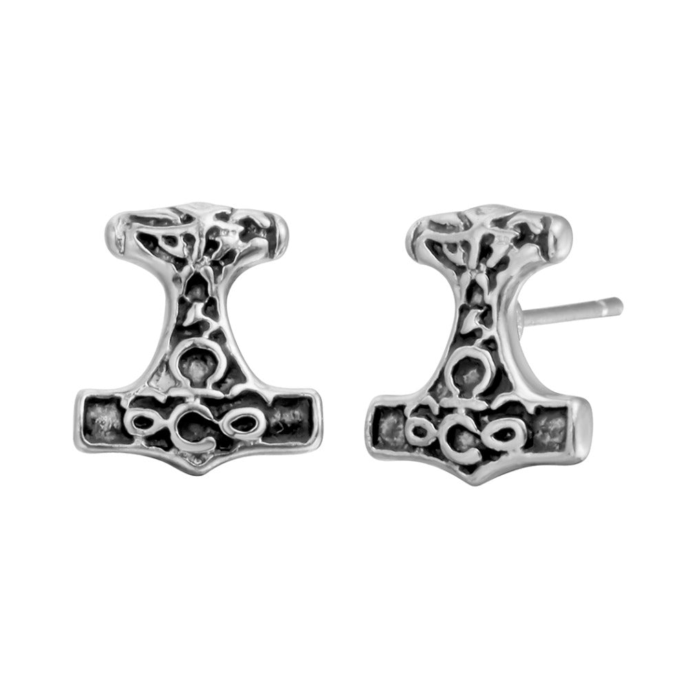 Viking Earrings - Mjolnir