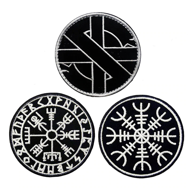 VIKING PATCH WITH ODIN COMPASS DESIGN