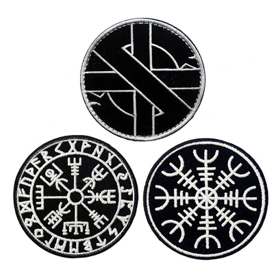 VIKING PATCH WITH ODIN COMPASS DESIGN