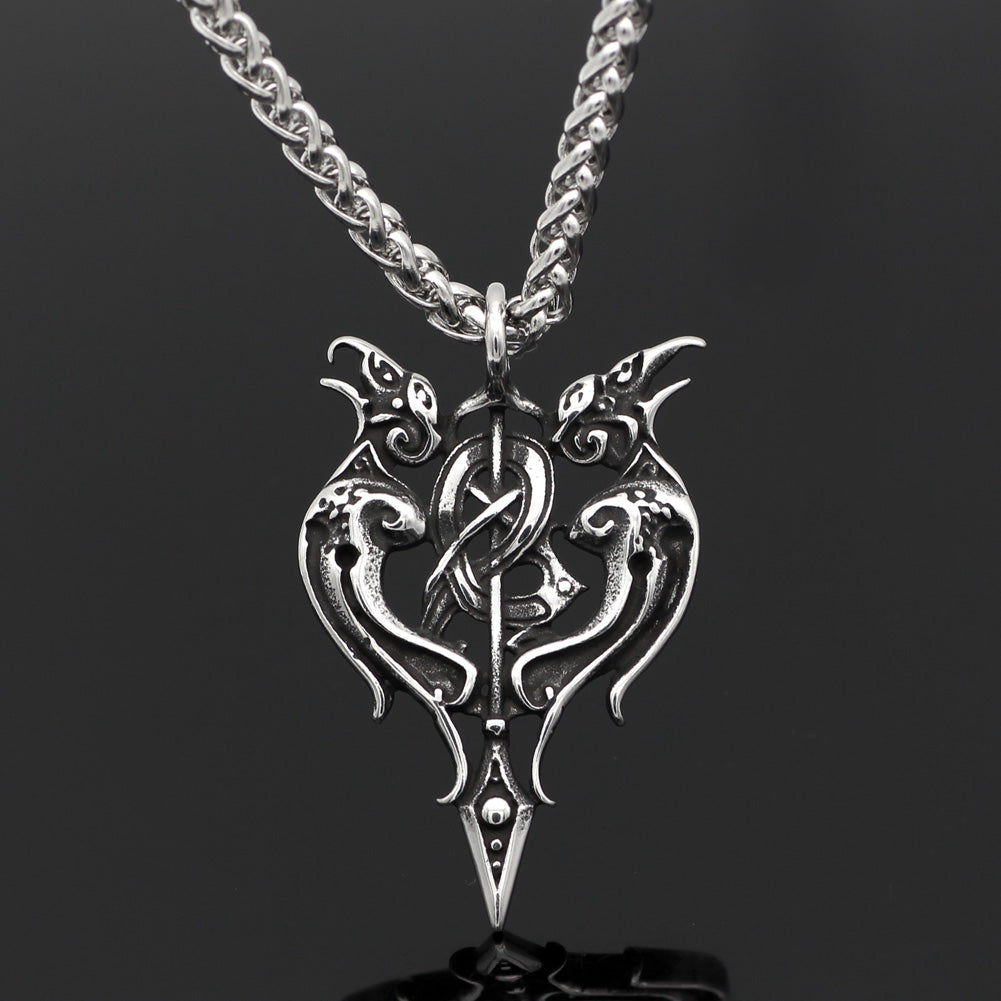 VIKING NECKLACE - HUGINN & MUNINN