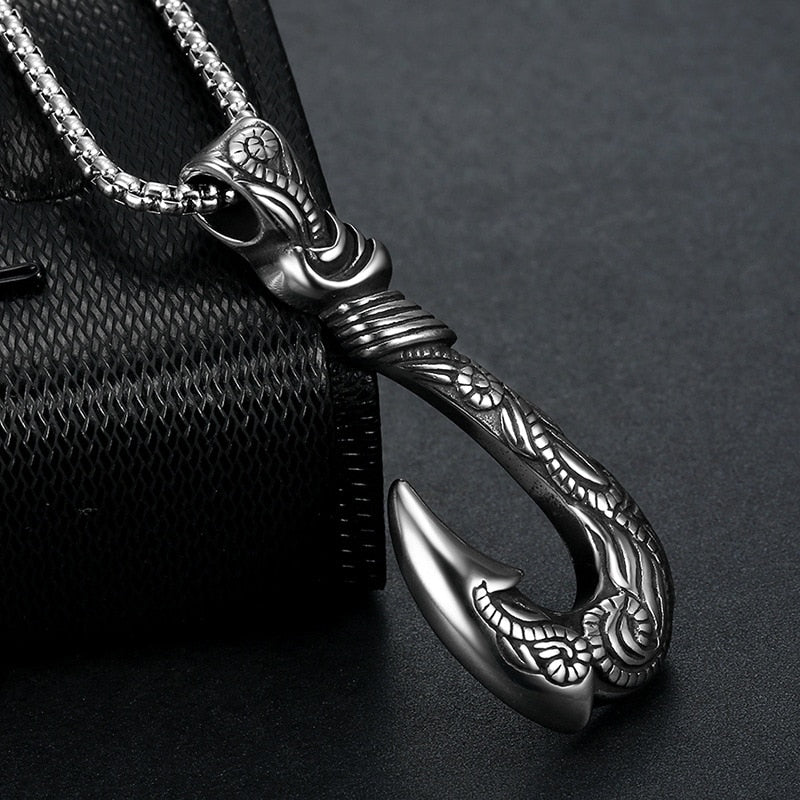 Viking Necklace - Fish Hook Pendant