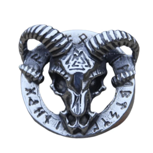 Viking Ring - Silver Ram Head