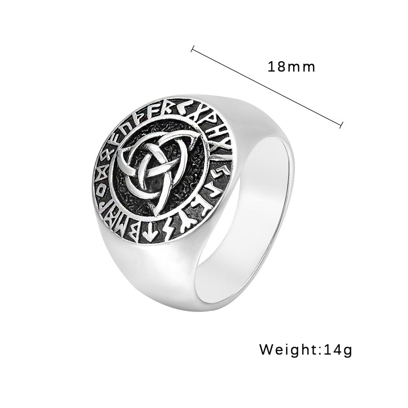 Viking Ring - Trinity Knot Runes