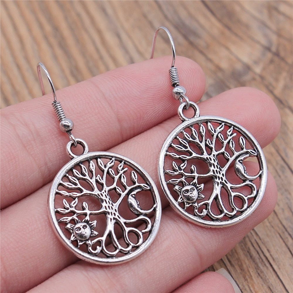 Viking Earrings - Yggdrasil Tree