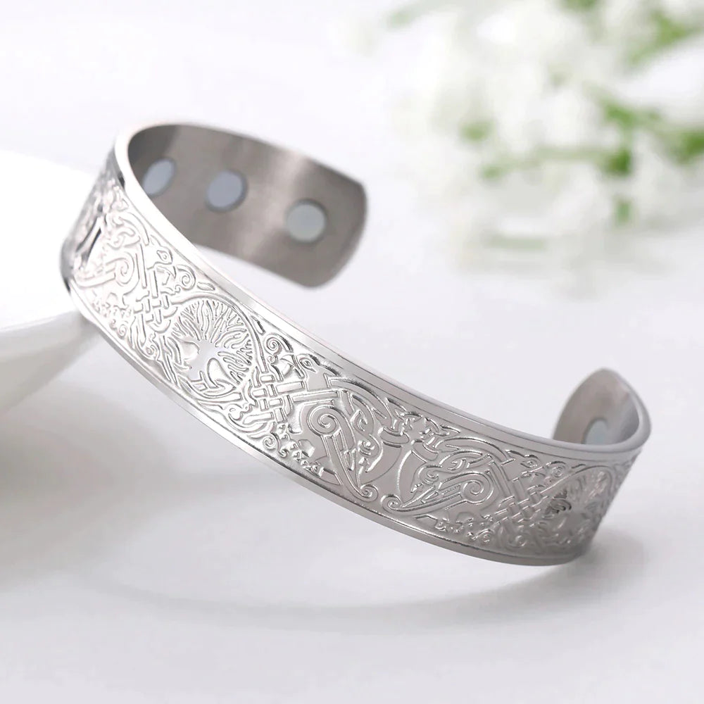 VIKING ARM RING WITH TREE OF LIFE DESIGN