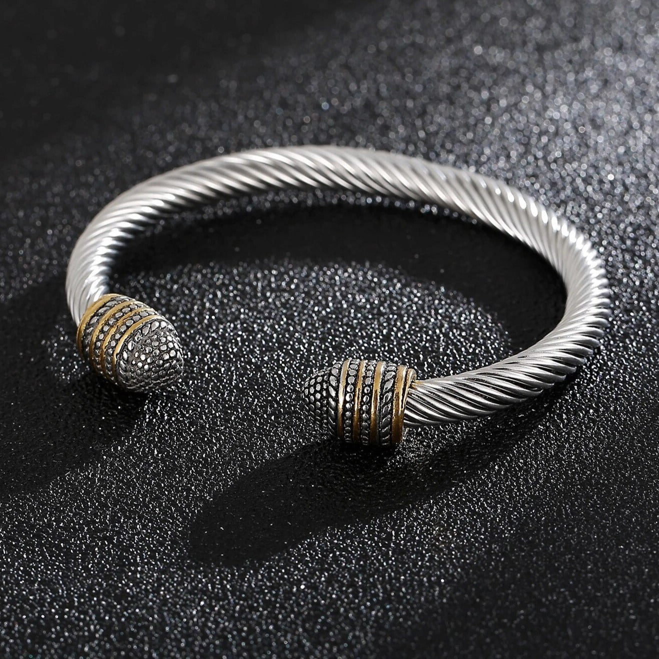 Twisted cable cheap bangle bracelet