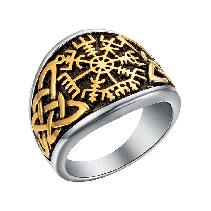 Viking Ring - Bronze Vegvisir