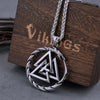 Viking Necklace - Valknut Ouroboros