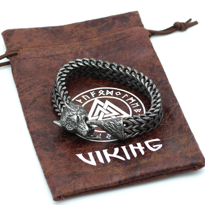 Viking Bracelet - Fenrir Wolf