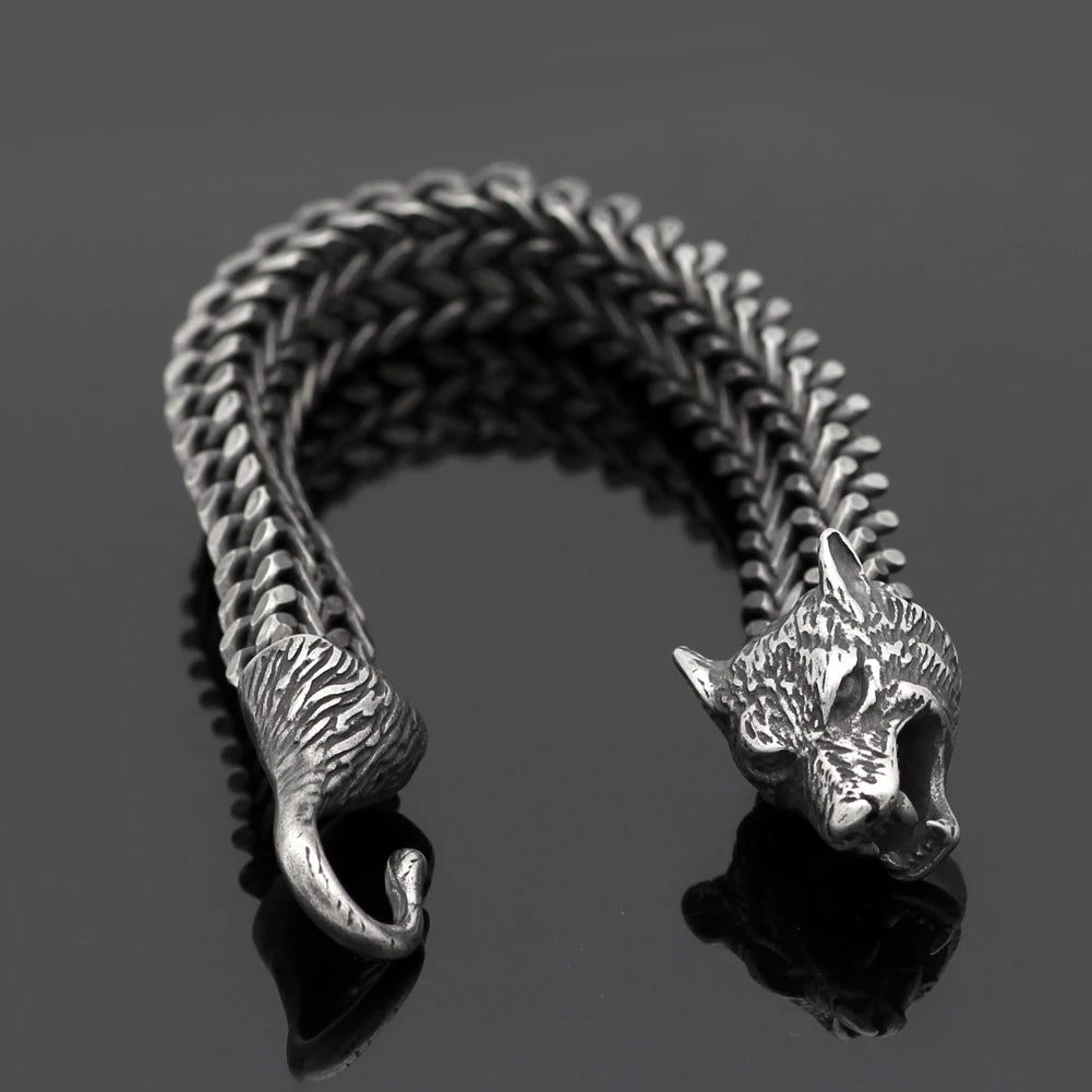 Silver wolf outlet bracelet