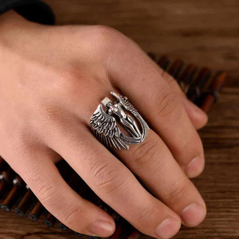 Get the Handcrafted and Adjustable Freya Valkyrie Ring - Meaningful ...