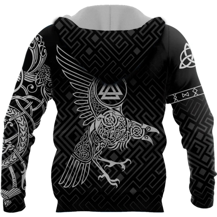 Viking Hoodie - Norse Raven