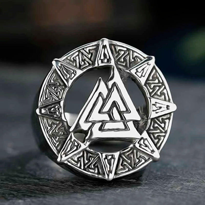 Viking Ring - Valknut Symbol