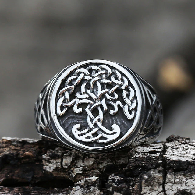 Viking Ring - Yggdrasil World Tree Of Life