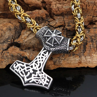 Thor Hammer Necklace - Iron Cross