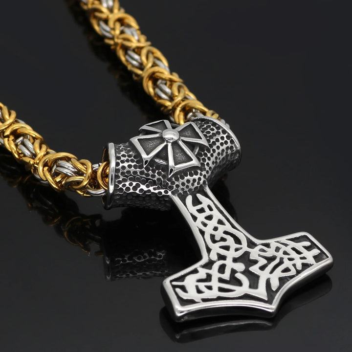 Thor Hammer Necklace - Iron Cross