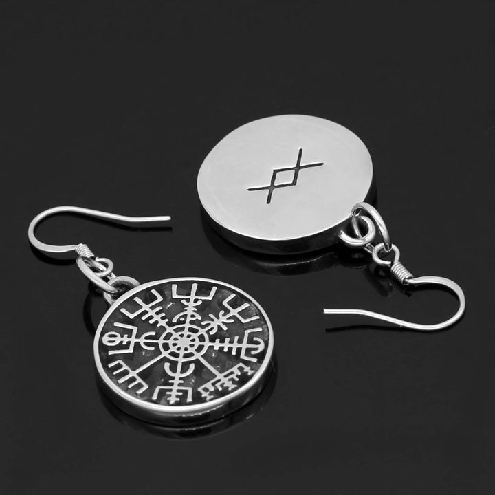 Viking Earrings - Vegvisir
