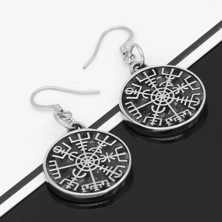 Viking Earrings - Vegvisir