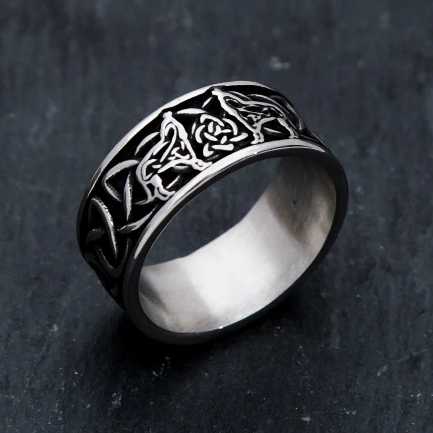 Viking Ring - Norse Wolves