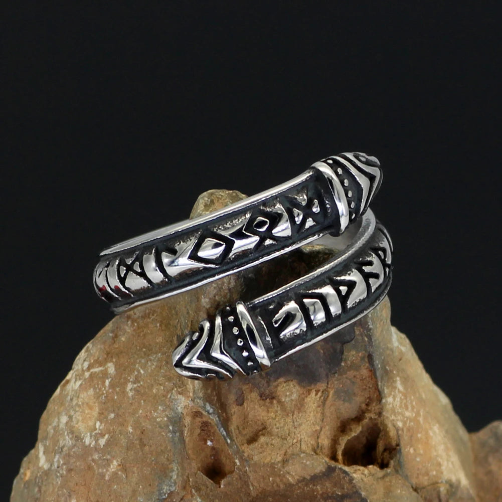 Viking Ring - Jormungandr Runes