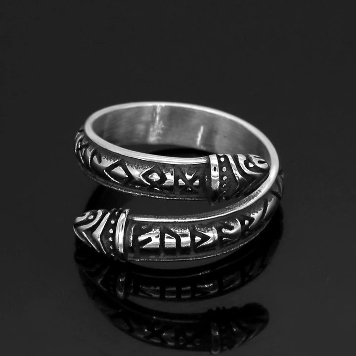 Viking Ring - Jormungandr Runes